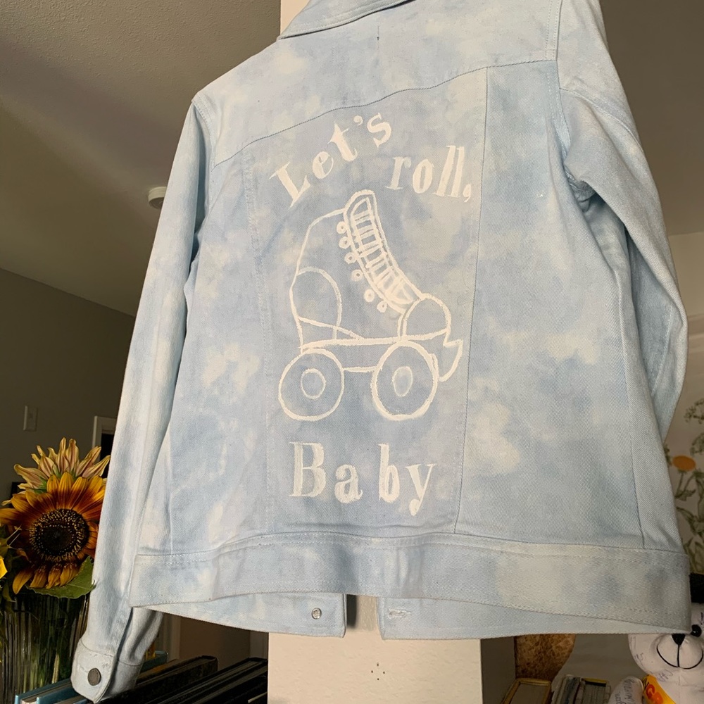 Hand painted denim jacket